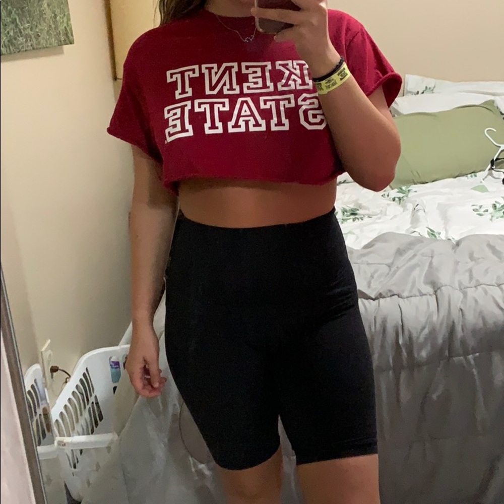 Kent State Red Crop Top T-shirt